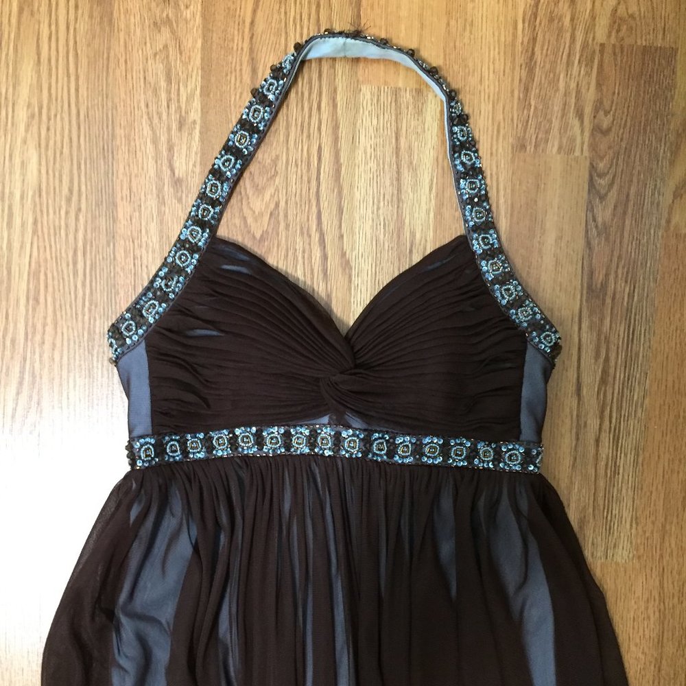 JS Boutique Formal Full Length Halter Dress